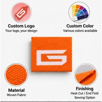 Étiquettes tissées personnalisées avec logo, étiquettes de marque cousues pour vêtements, articles vestimentaires et sacs