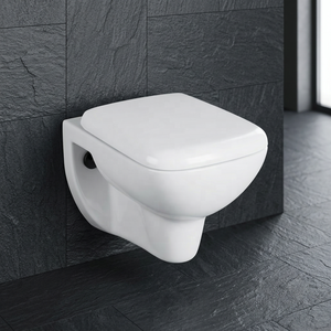 Luxury Rimless Wall Hung Toilet <b>Ceramic</b> WC <b>Pan</b> European Standard Water Saving Bathroom Sanitary Ware - Product Image 2