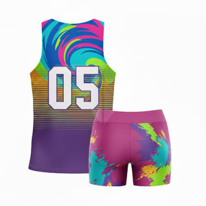 Conjunto de Uniforme Deportivo para Correr al Por Mayor, Precio de Fábrica, Transpirable, Uniforme de Atletismo Personalizado, Conjunto de Pantalones Cortos - Product Image 2