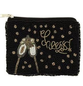 Porte-monnaie à fermeture éclair perlé personnalisé LEMON Factory, Pochette brodée à la main avec sequins, Porte-clés dessin animé perlé et porte-monnaie - Product Image 4