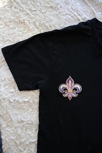 3.5" Fleur De Lis Iron <b>On</b> <b>Patch</b> - Embroidered Mardi Gras Applique Appliques Iron <b>On</b> <b>Sew</b> <b>On</b> <b>Patches</b> for Holes, Clothing, Jeans, - Product Image 4