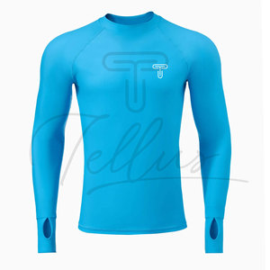 เสื้อรัดรูปผู้ชายสีพื้น ระบายอากาศได้ดี สวมใส่สบาย ผลิตราคาถูก ไซส์ผู้ใหญ่ - Product Image 2