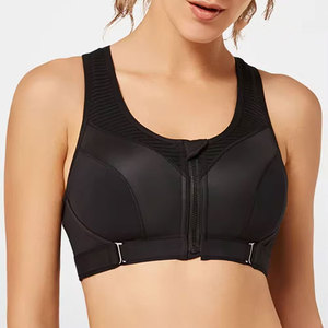 ผู้ผลิต OEM รับผลิตตามสั่ง เสื้อชั้นในกีฬาแบบ Racerback สายบาง คอเหลี่ยม แต่งขอบตัดกัน ผ้าโพลีเอสเตอร์/สแปนเด็กซ์ เนื้อผ้านุ่มพิเศษ รองรับทรงได้ดี - Product Image 1