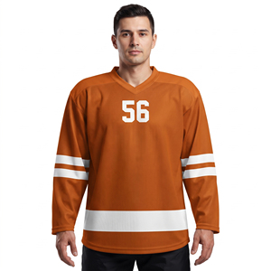 Maillot de hockey sur glace personnalisé en mesh de qualité supérieure pour hommes, maillot de hockey sur glace pour hommes à manches longues - Product Image 1