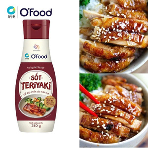 Sauce Teriyaki 250g, sucrée et savoureuse, style japonais, pour poulet, saumon, sauté, barbecue, sauce à tremper, prête à l'emploi, O'Food - Product Image 1