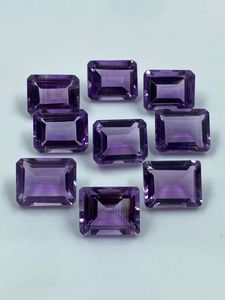 Piedra Preciosa de Amatista Natural Suelta de 27.30 Quilates, Corte Baguette de 8x10MM para la Fabricación de Joyas, R.K. GEMS & JEWELLERY - Product Image 2