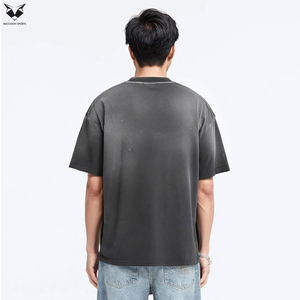 Camisetas de Manga Corta para Hombre, Estilo Casual, a la Moda, Hechas a Medida, Transpirables, Deportivas, con Lavado Ácido, Precio al por Mayor - Product Image 4