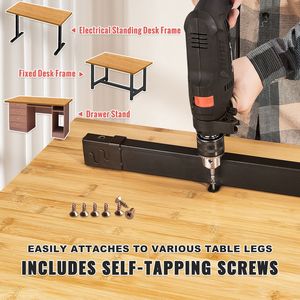 Superficie per Scrivania in Bambù 180,5 cm x 73,7 cm, Spessore 3,8 cm, Supporta 150 kg, Telaio Regolabile Elettricamente, Uso per Supermercati - Product Image 4