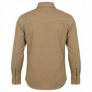 2026 Custom Cotton Safety Workwear <b>Shirts</b> Silk Screen Printed Seamless Fusing <b>Flame</b>-Retardant Rip-Stop Breathable Anti-static - Product Image 2