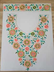 Fournisseur de patchs brodés en gros pour col de vêtement |   Applique de col ethnique pour Kurtis et Sarees - Product Image 3