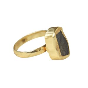 Bague en labradorite de Laxmi Jewellers, plaquée or 18 carats, sertie de pierres, tendance, unisexe, pour un usage quotidien - Product Image 2