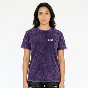 T-shirts personnalisés en gros de haute qualité, couleur violette, effet délavé, 100% coton, taille standard, t-shirts graphiques pour femmes, personnalisation du logo - Product Image 4