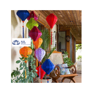 Linternas Ecológicas BLUE LOTOS Hechas a Mano con Serigrafía en Acero, Iluminación Decorativa Colorida para Navidad y San Valentín - Product Image 2