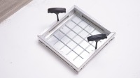 Grille d'aération en aluminium robuste à alvéoles - Grille de retour d'air réglable pour système CVC commercial