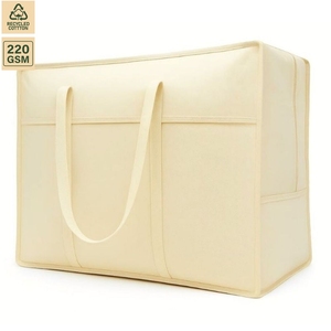 Sac de voyage en coton non laminé, organisateur de voyage, 70x50x30 cm, logo personnalisé, vente en gros, OEM, marque privée, modèle SS375 - Product Image 2