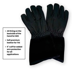 Gants de soudage pour travaux industriels lourds avec une protection accrue en cuir de vachette - Product Image 6