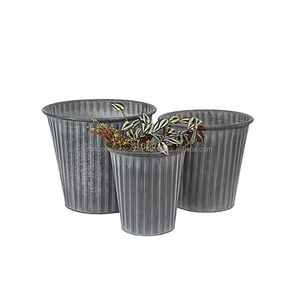 Elegante maceta galvanizada de metal de alta demanda para jardinería en interiores y exteriores a precios asequibles de proveedores de confianza - Product Image 6