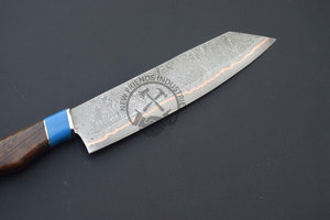 Top Trending High Quality Handmade Copper Damascus Chef <b>Knife</b> 8" Ambidextrous Multi-Purpose <b>Sharp</b> Razor <b>Kitchen</b> <b>Knife</b> - Product Image 2