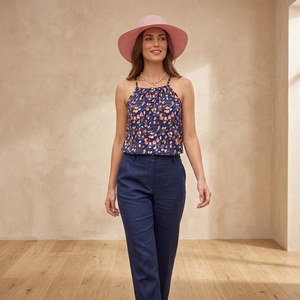 Blusa Casual de Verano y Primavera para Mujer, Estampado Floral, Tirantes Finos, Sin Mangas, Corte Holgado, Rayón Ecológico, Transpirable - Product Image 3