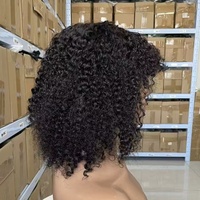 Perruque courte en cheveux humains vierges 100% 12A, coupe pixie, perruques courtes en cheveux humains, fabrication mécanique, vague courte, perruques pas chères pour femmes