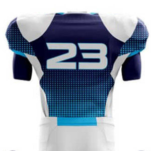Uniforme de Fútbol Americano Unisex Transpirable de Alta Calidad, 100% Poliéster, Color Sólido, Nombre del Equipo Personalizado - Product Image 6