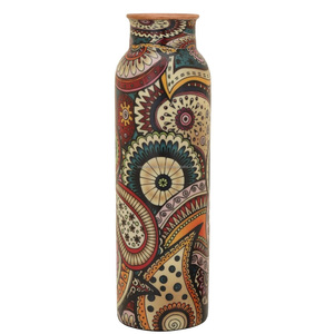 Elegante Botella de Cobre Puro con Tapa de Gran Capacidad para Beber Agua, Multiusos, para Oficina, Camping y Actividades al Aire Libre - Product Image 1