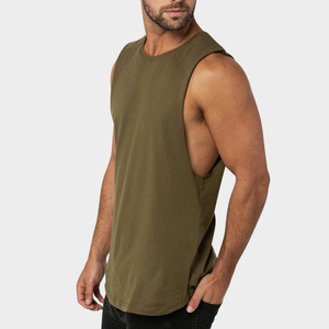 Camisetas sin mangas personalizadas para hombre: ajuste perfecto, calidad superior y estilo a medida. Camisetas personalizadas de talla grande para hombre con hombros caídos y tela gruesa. - Product Image 2