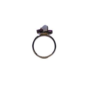 Wedding Wear 925 Sterling <b>Silver</b> Gold Plated Jewelry <b>Opal</b> Tourmaline Tsavorite Gemstone Women Wear Classic <b>Ring</b> - Product Image 3