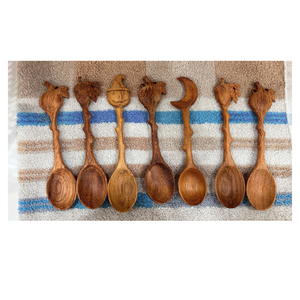 Wooden Cooking <b>Spoon</b> Natural Wood Kitchen Utensils For Mixing Stirring Serving Soup Rice And Daily Food Preparation - Product Image 2
