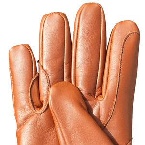 Cow Aniline Leather Equestrian <b>Gloves</b> Full Finger Twill Cuff Sports Training Competition Premium Quality OEM Riding <b>Gloves</b> - Product Image 5
