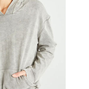 Nueva Sudadera con Capucha de Moda al por Mayor con Logotipo Personalizado, Sudadera Ligera con Logotipo Personalizado para Mujer, Hombros Caídos - Product Image 5