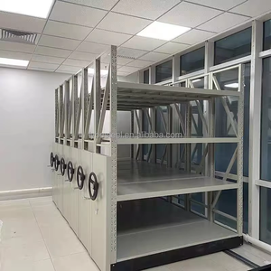 Lưu trữ tập tin lớn, hệ thống kệ máy Đầm di động, lưu trữ thư viện, giá sách di động bằng thép trường học - Product Image 3