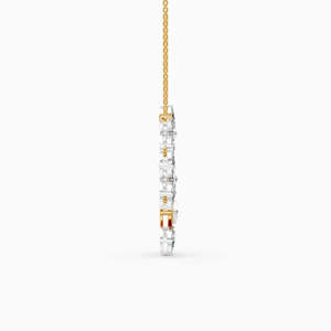 Colgante de Corazón en Acero Inoxidable con Baño de Oro de 18K y Cadena - Product Image 1