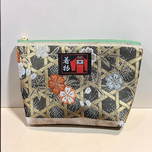 Ensemble Sacoche et Pochette en Soie Style Japonais Vintage avec Fermeture Éclair et Fermoir pour Voyages en Plein Air - Product Image 2