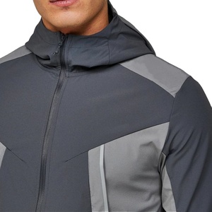 Nouvelle veste streetwear personnalisée réfléchissante à capuche, coupe ample, respirante, coupe-vent, en tissu tissé épais pour homme, hiver 2026 - Product Image 2