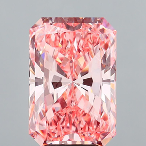 Radiant Cut Lab grown Fancy <b>Pink</b> Diamond Loose Stone For Jewelry Making - Product Image 1