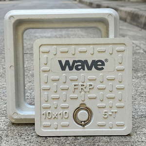 Tapa Cuadrada de FRP para Alcantarilla de 10x10 Pulgadas, de Alta Resistencia a Impactos, Tapa de Drenaje, Placa de Acceso de Grado Industrial - Product Image 4