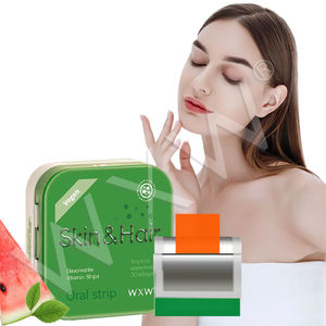 Biotina + Colágeno con Sabor a Sandía <span class=keywords><strong>de</strong></span> Marca Privada, Película Oral Delgada |   Tiras <span class=keywords><strong>de</strong></span> Apoyo <span class=keywords><strong>para</strong></span> la Belleza del Cabello y la Piel - Product Image 2