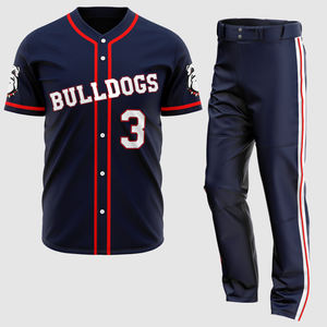 Wholesale Sportswear Customized Digital Printing Breathable Anti-Bacterial Quick Dry <b>Polyester</b> Round-Neck Casual Baseball - Product Image 4