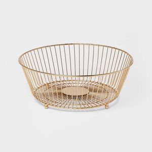 Grand panier à fruits en métal pour comptoir, support à fruits en fil métallique robuste pour fruits frais, légumes et pain - Product Image 4