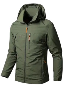 2025 New Design Softshell <b>Jacket</b> Waterproof Hooded Stand Collar Zipper Closure High Street Style Customized Color OEM Wholesale - Product Image 4