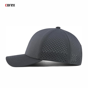 Casquette de baseball unisexe personnalisée pour adulte, séchage rapide, respirante, imperméable, maille découpée au laser, visière incurvée, style décontracté, pour voyage - Product Image 3