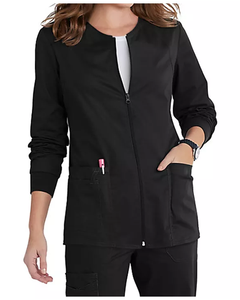Conjuntos de Uniformes Médicos Personalizados para Enfermeras: Conjuntos de Scrubs Modernos para Hospital, Pantalones Jogger y Chaquetas de Spandex con Cremallera para Mujer - Product Image 2