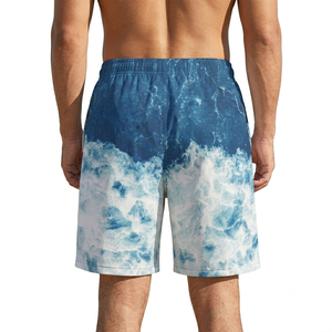 High Quality Sporty Canvas Plaid Elastic Waist <b>Mens</b> Swim <b>Trunks</b> Quick-Dry Eco-Friendly Breathable Fitness Beachwear Board Shorts - Product Image 2