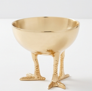 High Quality Bowls with 3 Bird <b>Legs</b> Perfect For Salad Snack Fruit Nuts Ideal For Kitchen Dining <b>Table</b> Decor Elegant Home Accent - Product Image 1