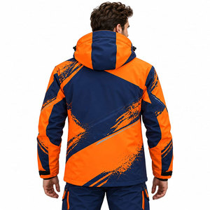 Vestes de sport personnalisées par le fabricant, couleur contrastée, imperméables, coupe-vent, pour le ski en montagne, vêtements d'extérieur pour l'automne et l'hiver - Product Image 3