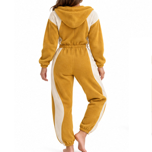 EAZWEARS Mono de Forro Polar para Mujer con Costuras en Contraste, Ropa Moderna, Fabricante Mayorista, Proveedor, Exportador, Marca Privada, OEM, ODM - Product Image 4