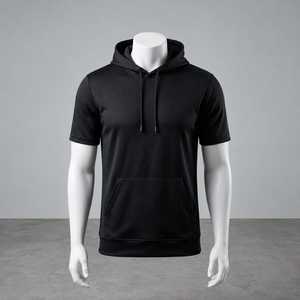 Camiseta con Capucha para Hombre, Ropa Deportiva Ligera, Top Informal - Product Image 1