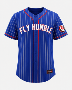 Camiseta de Béisbol Fly Humble para Hombre, Blanca con Rayas Finas, Manga Larga, Cuello en V, Cierre de Botones, Transpirable, Antibacteriana, 220g Poliéster - Product Image 4