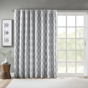 Ikat stampato oscurante tenda Patio pannello singolo mantovana - Product Image 1